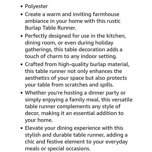 Ramadan Kareem Watercolor Moon Flower Table Runner Burlap Table Decoration , NEW - Picture 7 of 7